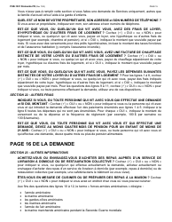 Instructions for Form LDSS-2921 New York State Application for Certain Benefits and Services - New York (French), Page 16