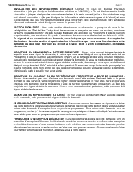 Instructions for Form LDSS-2921 New York State Application for Certain Benefits and Services - New York (French), Page 18