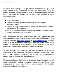 Instructions for Form LDSS-2921 New York State Application for Certain Benefits and Services - New York (French), Page 2