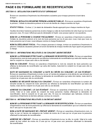 Instructions for Form LDSS-3174 New York State Recertification Form for Certain Benefits and Services - New York (French), Page 10