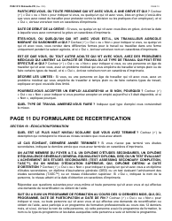 Instructions for Form LDSS-3174 New York State Recertification Form for Certain Benefits and Services - New York (French), Page 14