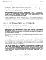 Instructions for Form LDSS-3174 New York State Recertification Form for Certain Benefits and Services - New York (French), Page 15