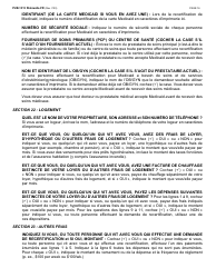 Instructions for Form LDSS-3174 New York State Recertification Form for Certain Benefits and Services - New York (French), Page 17