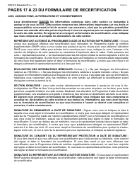 Instructions for Form LDSS-3174 New York State Recertification Form for Certain Benefits and Services - New York (French), Page 19