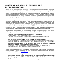 Instructions for Form LDSS-3174 New York State Recertification Form for Certain Benefits and Services - New York (French), Page 3