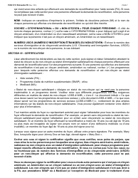 Instructions for Form LDSS-3174 New York State Recertification Form for Certain Benefits and Services - New York (French), Page 8