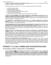 Instrucciones para Formulario LDSS-3174 Formulario De Recertificacion Para Ciertos Beneficios Y Servicios Del Estado De Nueva York - New York (Spanish), Page 18