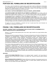 Instrucciones para Formulario LDSS-3174 Formulario De Recertificacion Para Ciertos Beneficios Y Servicios Del Estado De Nueva York - New York (Spanish), Page 4