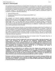 Instrucciones para Formulario LDSS-3174 Formulario De Recertificacion Para Ciertos Beneficios Y Servicios Del Estado De Nueva York - New York (Spanish), Page 8