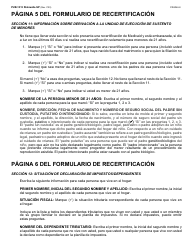 Instrucciones para Formulario LDSS-3174 Formulario De Recertificacion Para Ciertos Beneficios Y Servicios Del Estado De Nueva York - New York (Spanish), Page 9