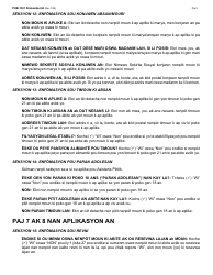 Instructions for Form LDSS-2921 New York State Application for Certain Benefits and Services - New York (Haitian Creole), Page 10