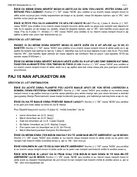 Instructions for Form LDSS-2921 New York State Application for Certain Benefits and Services - New York (Haitian Creole), Page 16