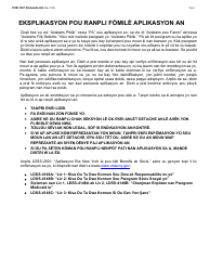 Instructions for Form LDSS-2921 New York State Application for Certain Benefits and Services - New York (Haitian Creole), Page 3