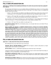 Instructions for Form LDSS-2921 New York State Application for Certain Benefits and Services - New York (Haitian Creole), Page 9