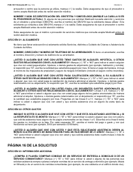 Instrucciones para Formulario LDSS-2921 Solicitud Para Ciertos Subsidios Y Servicios Del Estado De Nueva York - New York (Spanish), Page 16