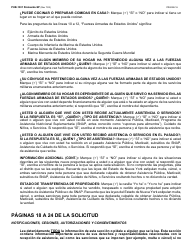 Instrucciones para Formulario LDSS-2921 Solicitud Para Ciertos Subsidios Y Servicios Del Estado De Nueva York - New York (Spanish), Page 17