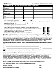 Form LDSS-5166 Application/Recertification for Supplemental Nutrition Assistance Program (Snap) Benefits - New York, Page 4