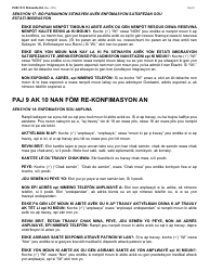 Instructions for Form LDSS-3174 New York State Recertification Form for Certain Benefits and Services - New York (Haitian Creole), Page 11