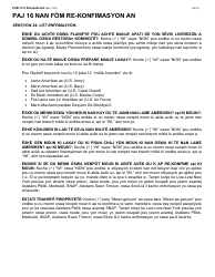 Instructions for Form LDSS-3174 New York State Recertification Form for Certain Benefits and Services - New York (Haitian Creole), Page 16