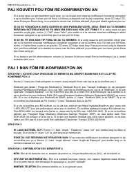 Instructions for Form LDSS-3174 New York State Recertification Form for Certain Benefits and Services - New York (Haitian Creole), Page 4