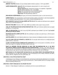 Instructions for Form LDSS-3174 New York State Recertification Form for Certain Benefits and Services - New York (Haitian Creole), Page 5