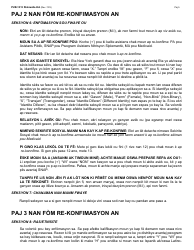 Instructions for Form LDSS-3174 New York State Recertification Form for Certain Benefits and Services - New York (Haitian Creole), Page 6