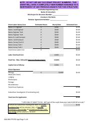 Application for Bridge Improvement Grant (Big) Funds Preservation or Rehab/Replacement - South Dakota, Page 5