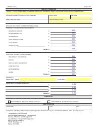 SD Form 2068 Transportation Loan Request - South Dakota, Page 2