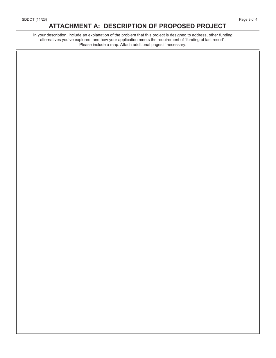 SD Form 2068 Transportation Loan Request - South Dakota, Page 3