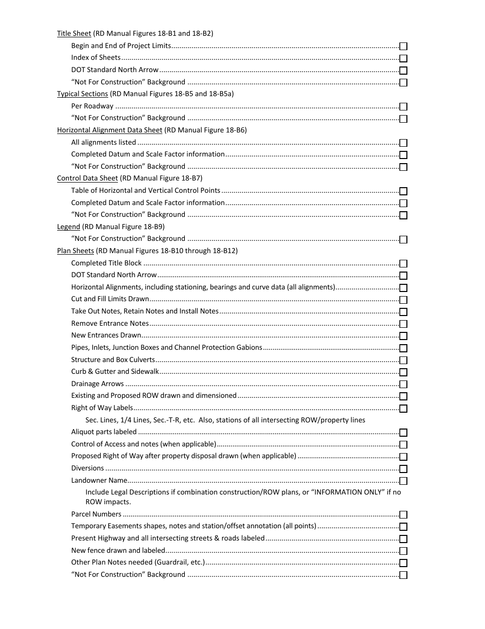 Row Review Deliverables Checklist - South Dakota, Page 2