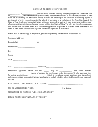 Exemption Request for an Unregistered International Franchisor to Exhibit and Offer for Sale, but Not to Sell, Franchises at the International Franchise Expo in New York - New York, Page 7