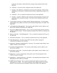 Comprehensive Nutrient Management Plan Review Checklist for Certified Cnmp Providers - Michigan, Page 6