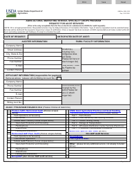 Form SC-237A Request for Audit Services - Agricultural Marketing Service, Specialty Crops Program
