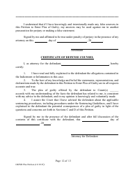 Petition to Enter Plea of Guilty - Oklahoma, Page 12