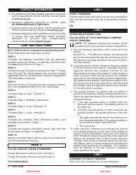 Form RCT-121B Gross Premiums Tax - Foreign Life or Foreign Title Insurance Companies - Pennsylvania, Page 8