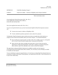 Form HB-1-3550 Appendix 3 Handbook Letters - Direct Single Family Housing Loans and Grants - Field Office Handbook, Page 11