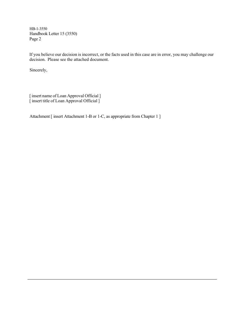 Form HB-1-3550 Appendix 3 Handbook Letters - Direct Single Family Housing Loans and Grants - Field Office Handbook, Page 20