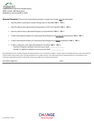 Cinqair Prior Authorization Request Form - Vermont, Page 2