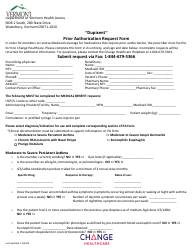 Dupixent Prior Authorization Request Form - Vermont