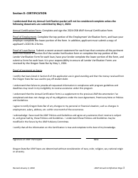 Annual Certification - Loan Repayment Assistance Program (Lrap) - Oregon, Page 3