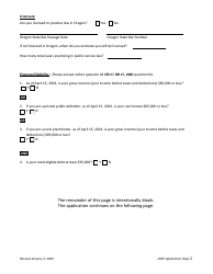 Application - Loan Repayment Assistance Program (Lrap) - Oregon, Page 2