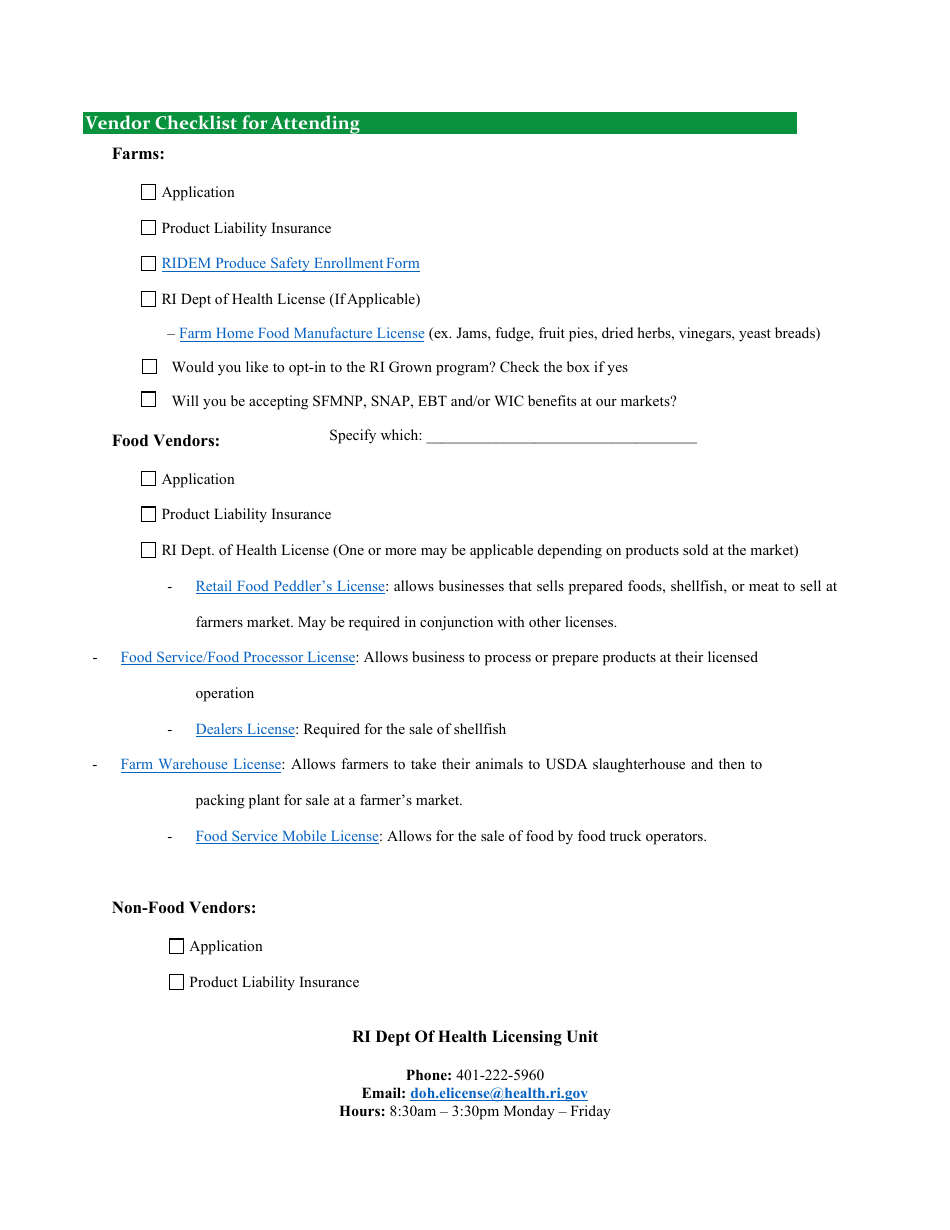 Ri Dem Farmers Market Application - Rhode Island, Page 4