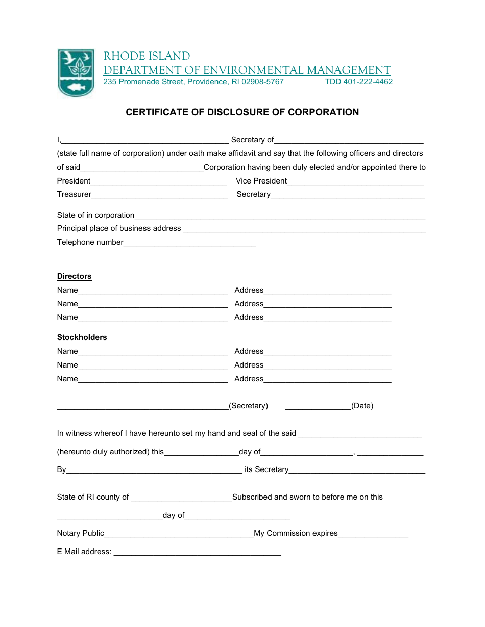 State of Rhode Island Application for Multipurpose Vessel License - Rhode Island, Page 5