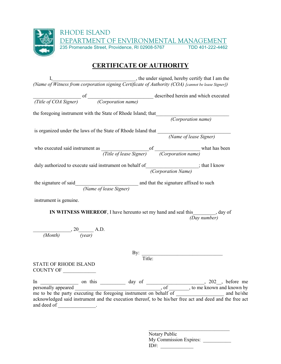 State of Rhode Island Application for Multipurpose Vessel License - Rhode Island, Page 7