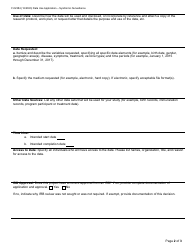 Form F-02384 Syndromic Surveillance Data Use Application - Wisconsin, Page 2