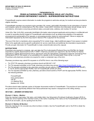 Instructions for Form F-00081 Prior Authorization/Preferred Drug List (Pa/Pdl) for Opioid Dependency Agents - Buprenorphine - Wisconsin