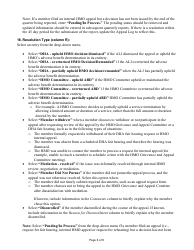 Instructions for Form F-03112 HMO Quarterly Appeals Log - Wisconsin, Page 6