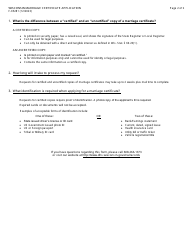 Form F-05281 Wisconsin Marriage Certificate Application - Wisconsin, Page 2