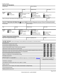Form F-44338 Wisconsin HIV Case Report - Wisconsin, Page 2