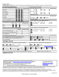 Form F-44338 Wisconsin HIV Case Report - Wisconsin, Page 3